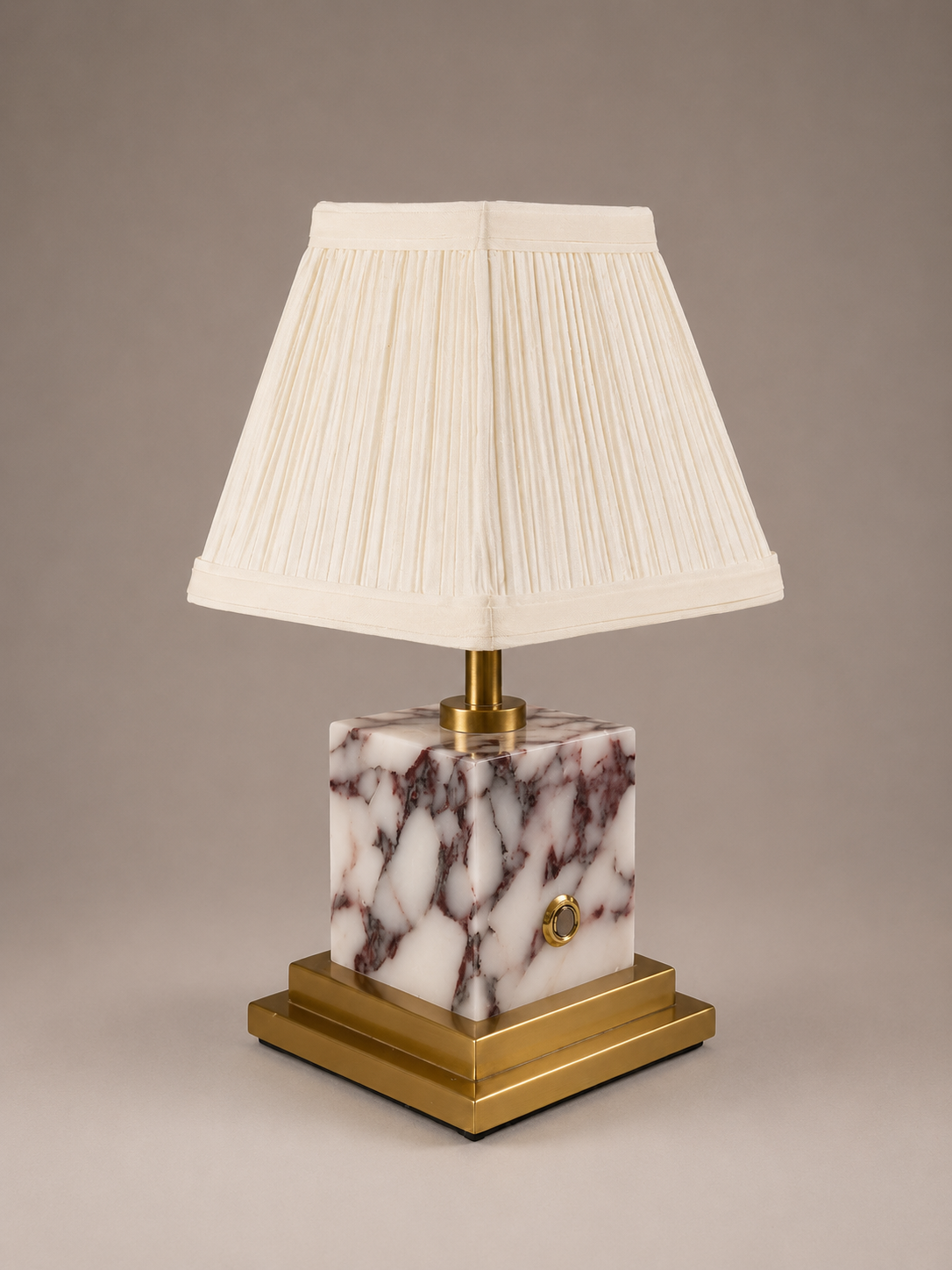 Violetta Marble & Brass Rechargeable Table Lamp