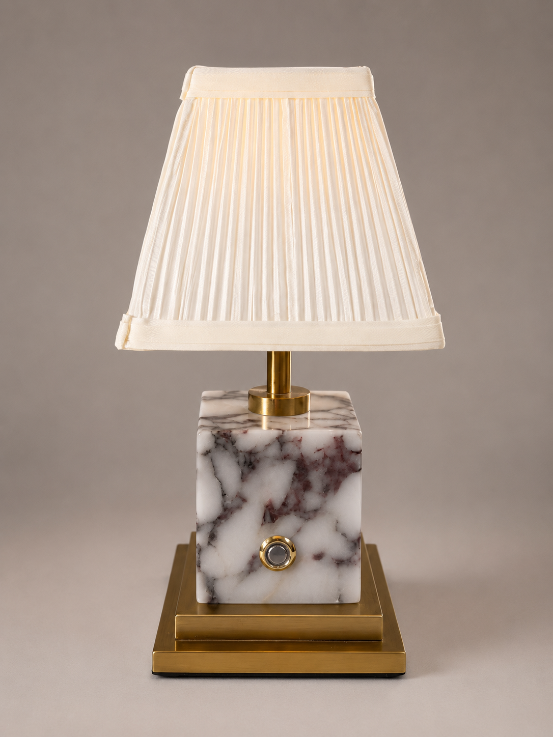 Violetta Marble & Brass Rechargeable Table Lamp