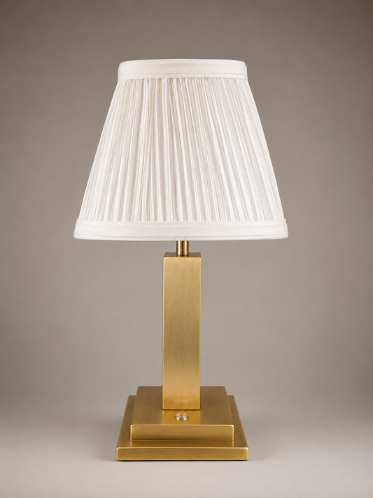 Trafalgar brass rechargeable lamp